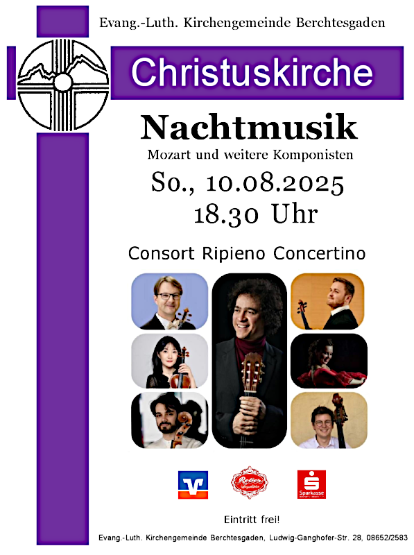 Einladung zum Konzert "Nachtmusik"