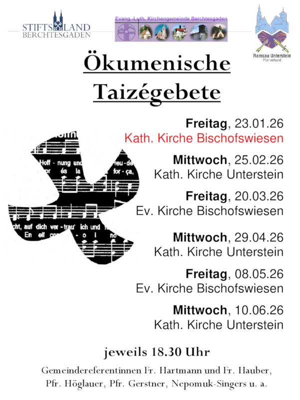 Einladung zu den Taizègebeten