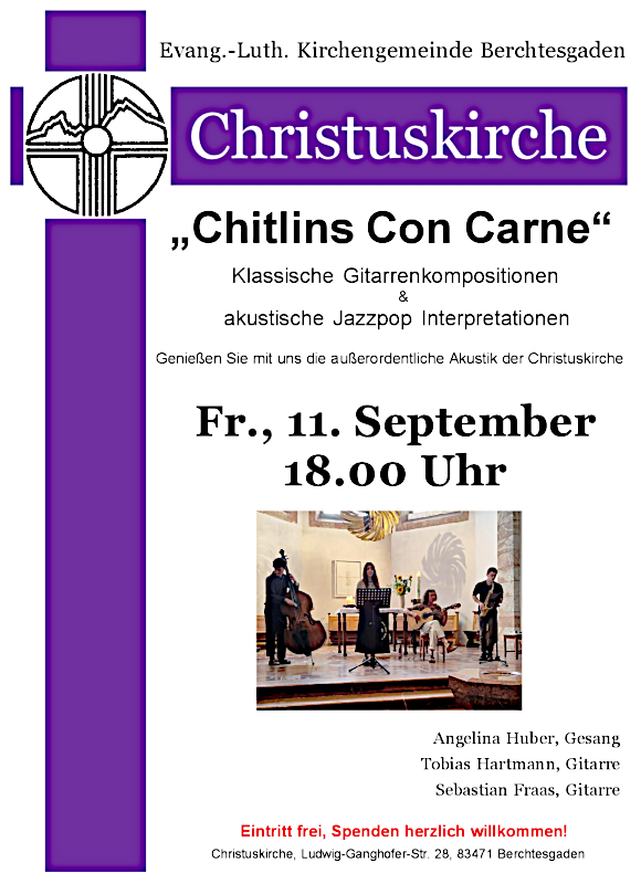 Einladung zum Konzert Chitlins con carne