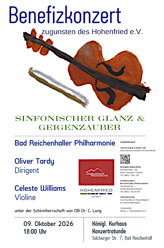 Einladung zum Benefizkonzert für Hohenfried