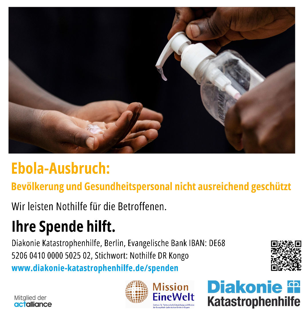 2026 Ebola im Kongo Aufruf