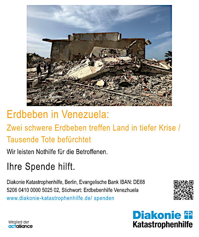 2026 07 Bayern Erdbeben Venezuela Plakat 1a